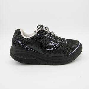 Gravity Defyer Shoes Womens Size 9.5 Black Walking Sneakers TB9024FLP-W Comfort